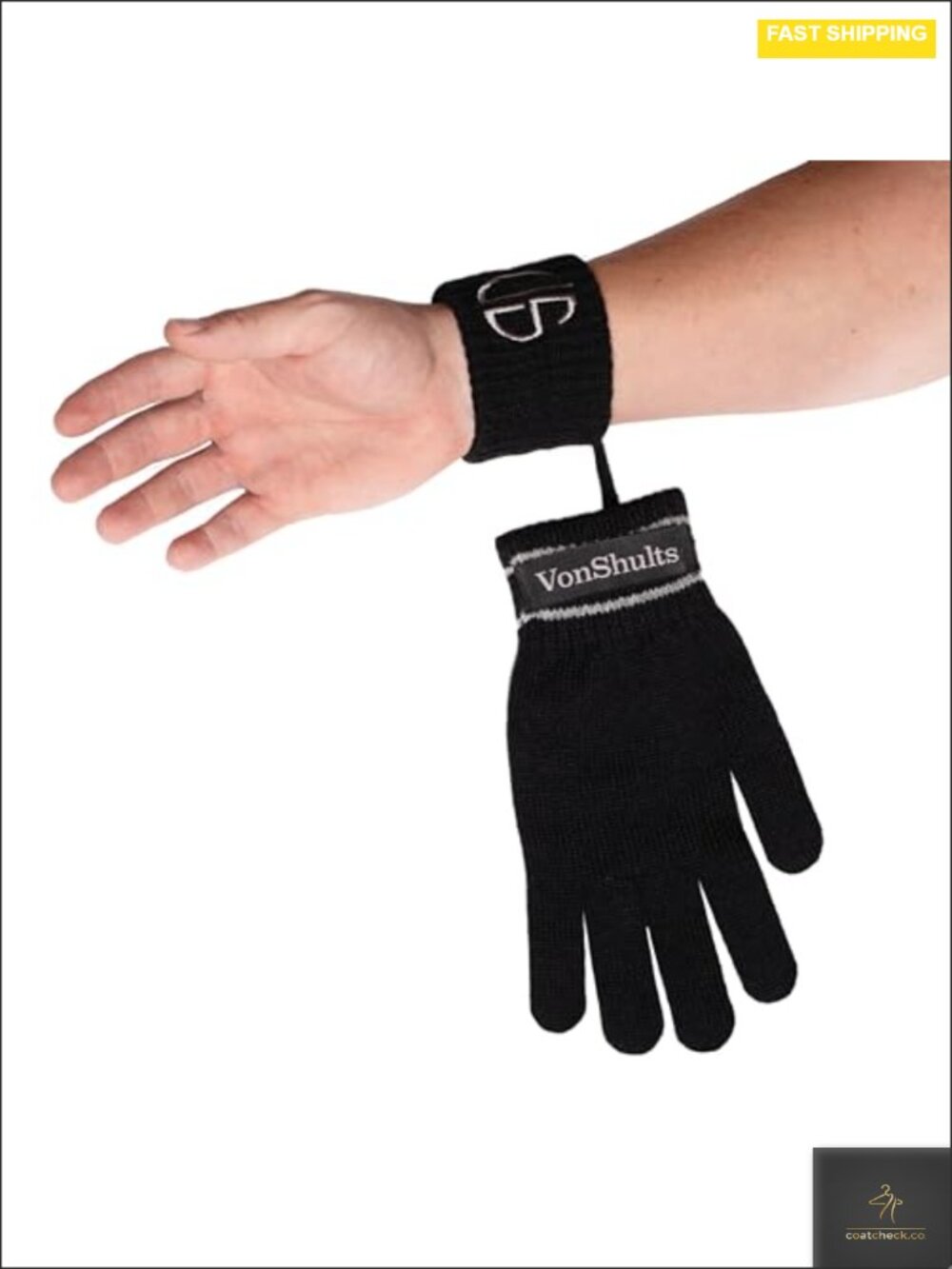 Men's Merino Wool Winter Gloves with Anti-Loss Strings